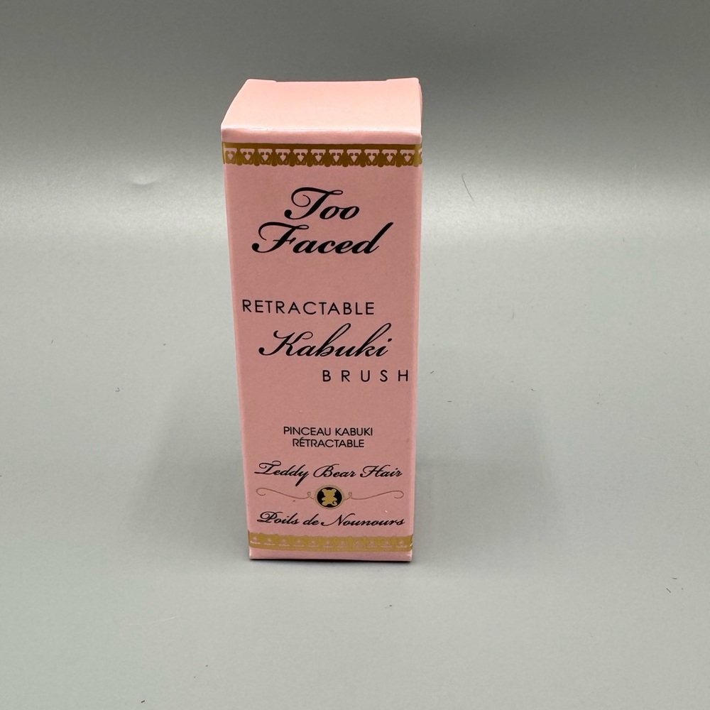 Too Faced Limited Edition Teddy Bear Hair Retractable Bronze-buki Brush. New